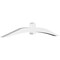 Ekena Millwork Archdale Architectural Grade PVC Gable Bracket, 108"W x 18"H x 6"D x 6"F, 4/12 Pitch GBP108X18X0606ARC00 - alternate 1